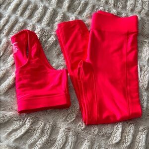 ALL ACCESS Vibrant Red Leggings Set